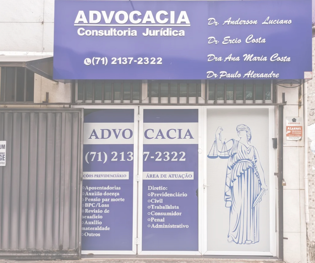 Fachada do escritório de Advocacia Anderson Luciano em Salvador, BA